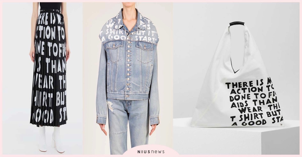 把口號時髦穿出門MM6 X AIDES愛滋標語包款 名媛明星也挺  時尚、穿搭