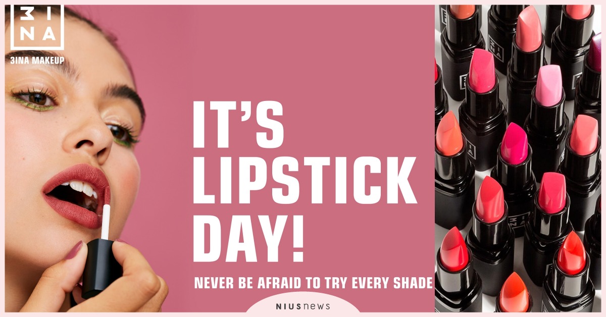 7/29國際唇膏日！盤點今夏熱銷Top5唇彩斷貨王！ 3INA、國際唇膏日、閃耀吻色唇膏、持久吻色唇膏、霧感吻色唇膏
