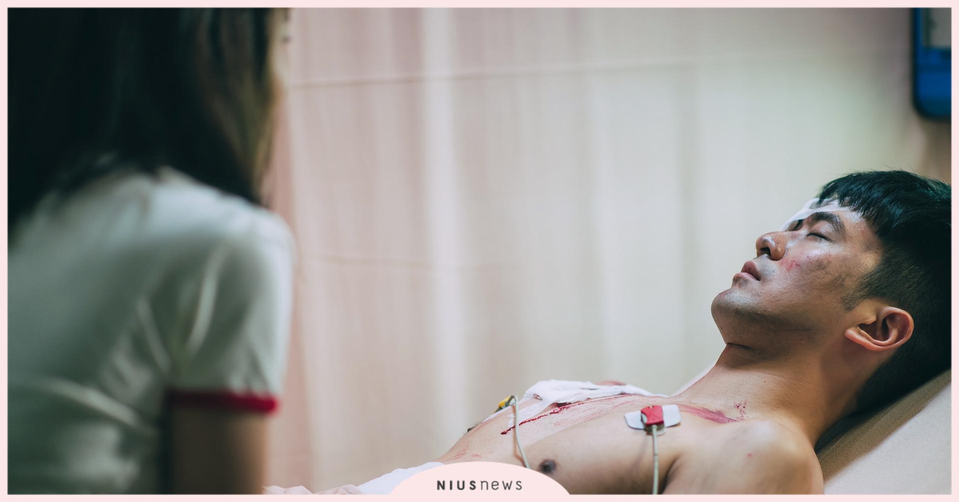 顏毓麟哭求女友回頭 驚動鄰居遭警察驅離 目睹顏毓麟車禍身亡 葉星辰一見他就崩潰 顏毓麟、葉星辰、男神時代、東森、台視