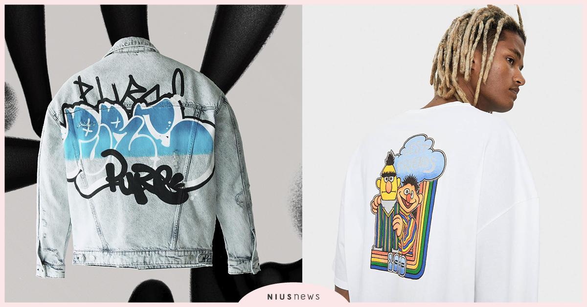 【BERSHKA新到貨】卡通塗鴉，新藝術穿搭 BERSHKA、卡通塗鴉、丹寧、oversize、卡通街頭新風味、藝術插畫手法、70年代