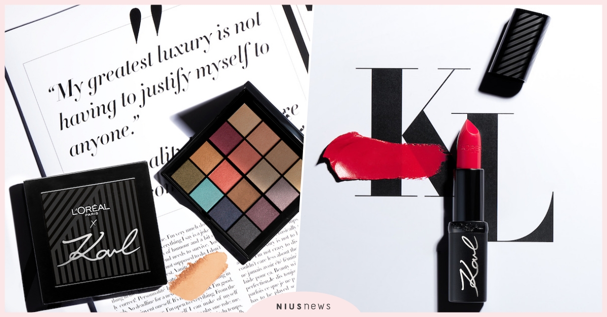 KARL LAGERFELD×L'OREAL PARIS 時尚老佛爺最後經典告別作 限量聯名訂製彩妝系列  KARL LAGERFELD、L'OREAL PARIS、老佛爺、經典告別作、限量聯名、彩妝