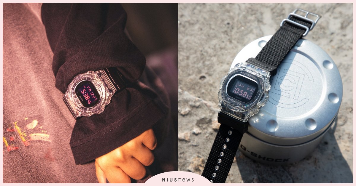 G-SHOCK x 時裝界品牌CLOT再度聯乘 時尚全透錶殼配上復古帆布錶帶的DW-5750限量型號 帶出隨性又型格的個性 G-SHOCK、CLOT、CASIO、聯名、手錶