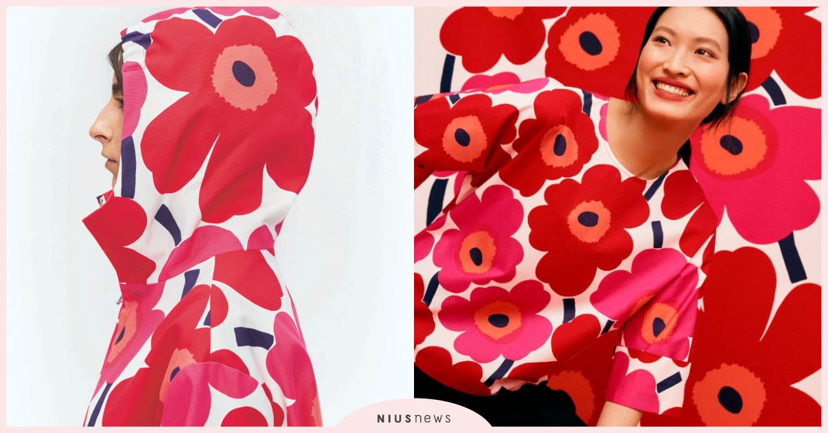 芬蘭設計師品牌Marimekko  新年紅色限定系列  Unikko 印花【紅】運當頭陪你歡度鼠年！ 印花、紅色、時尚