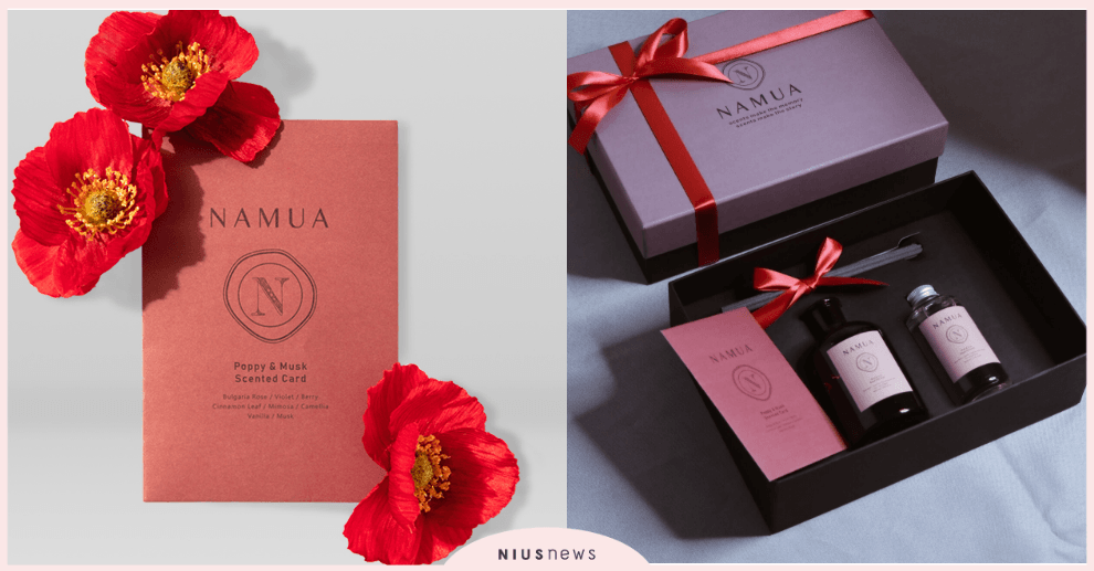 2020新年好禮 時尚名模 王心恬香氛品牌NAMUA那木瓦 罌粟紅色香氛卡做紅包 王心恬、香氛品牌、NAMUA那木瓦、喜氣、香氣、人氣