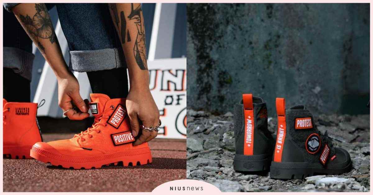 自由撕黏布章，CHANGE你的潮流態度，全新PALLADIUM魔鬼氈系列：潮流軍靴X潮流單肩包 PALLADIUM、軍靴、CHANGE魔鬼氈系列、改變就是現在、CHANGE你的潮流態度