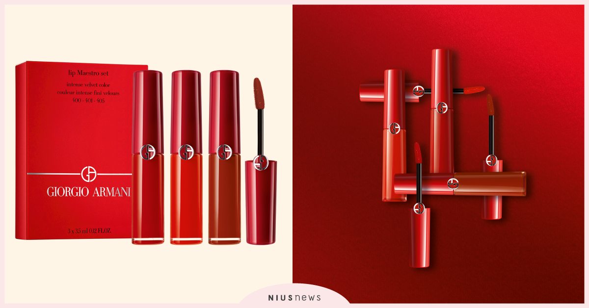GIORGIO ARMANI全新話題新品【奢華絲絨訂製唇萃 精巧珍藏組】復刻奢華經典紅唇時尚 GIORGIO ARMANI、亞曼尼、唇膏、紅唇、奢華經典