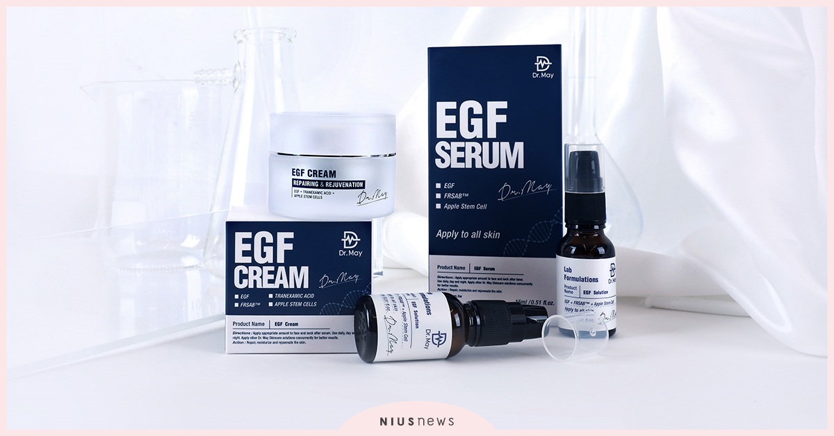 修復技術再突破，最有感的科學修復精華！Dr. May美博士，專業EGF修復系列全新上市 Dr. May、 修復、 精華、 保濕