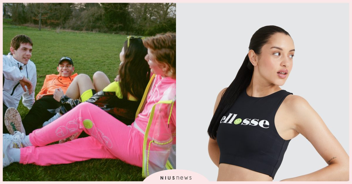 經典聯名 ellesse X Smiley 攜手人氣演員 Maisie Williams 一起 Smile Up，用黃色笑臉回到 70 年代的派對文化！ ellesse、Smiley、Maisie Williams