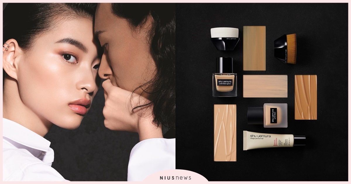 持久、保濕，如光隨行，shu uemura無極限光澤水粉底 X 55打亮海綿，全新上市 shu uemura、粉底、海綿、新品