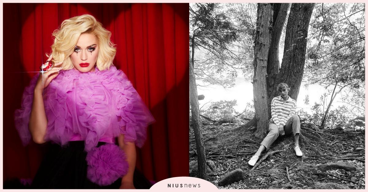 西洋樂壇超級天后同台較勁！泰勒絲排行四連霸，凱蒂佩芮寶寶新專雙喜臨門！ 泰勒絲、凱蒂佩芮、西洋音樂、smile、folklore