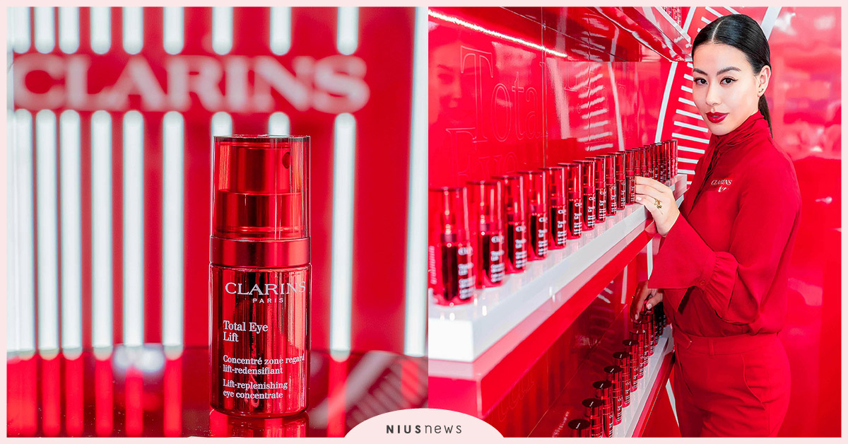 克蘭詩重磅新品──全效緊緻眼霜，時尚女王蔡詩芸獨家公開「電眼」攻勢的無齡秘密 克蘭詩新品發表、全效精緻眼霜、蔡詩芸、時尚、賽車選手