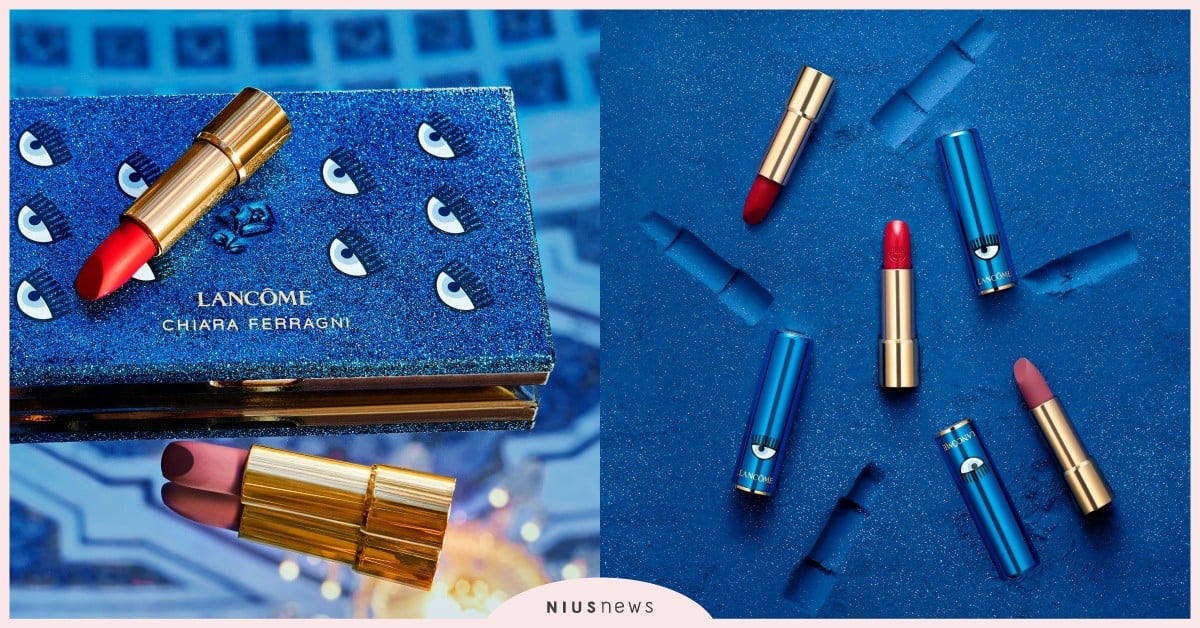 2021開年最吸睛限量聯名新作！蘭蔻攜手全球No.1女神級部落客「眨眼藍潮系列 」，未上市僅直播宣傳即立刻斷貨！ 蘭蔻、眨眼藍潮系列 、 CHIARAFERRAGN、時尚、眼影盤