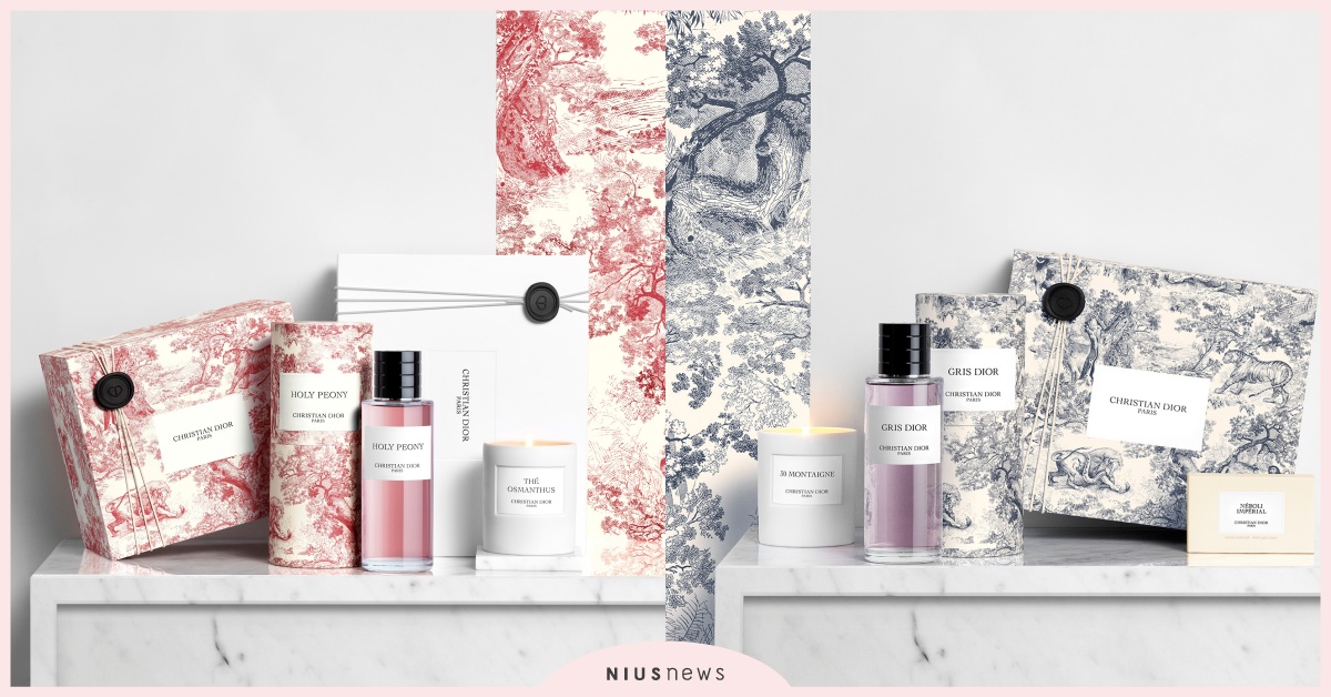 《迪奧香氛世家系列 - 2021度假限量版》翻玩經典Toile de Jouy約依印花絲巾， 一繫之間風格加乘 迪奧、Dior、香氛、絲巾、印花