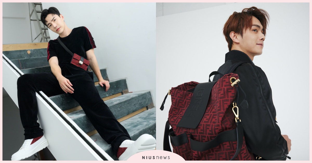 《延禧攻略》男星許凱、王冠逸帥氣演繹FENDI CNY春節系列新品，洋溢喜氣向大家賀新年！ FENDI、FFLOGO後背包、FFLOGO造型T恤、FFLOGO白色高筒休閒鞋、CNY新春系列