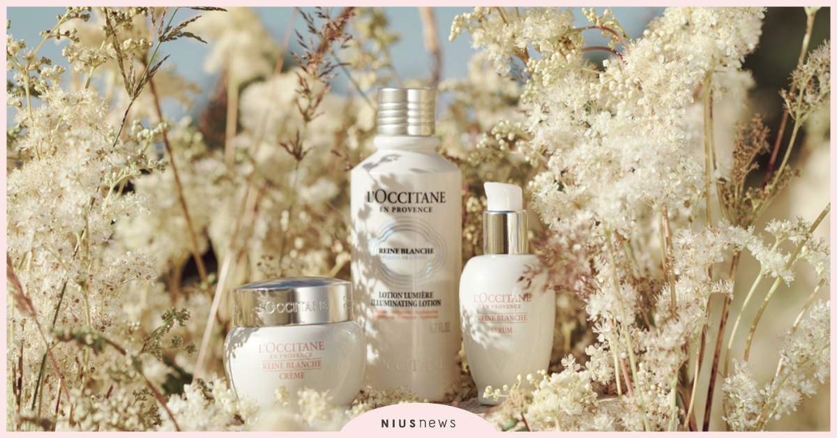 L’OCCITANE2021年全新升級白皇后系列，秒速發光透亮、還原透亮花瓣肌！ L’OCCITANE、白皇后系列、淨白透亮花瓣肌、秒速發光發亮、保養
