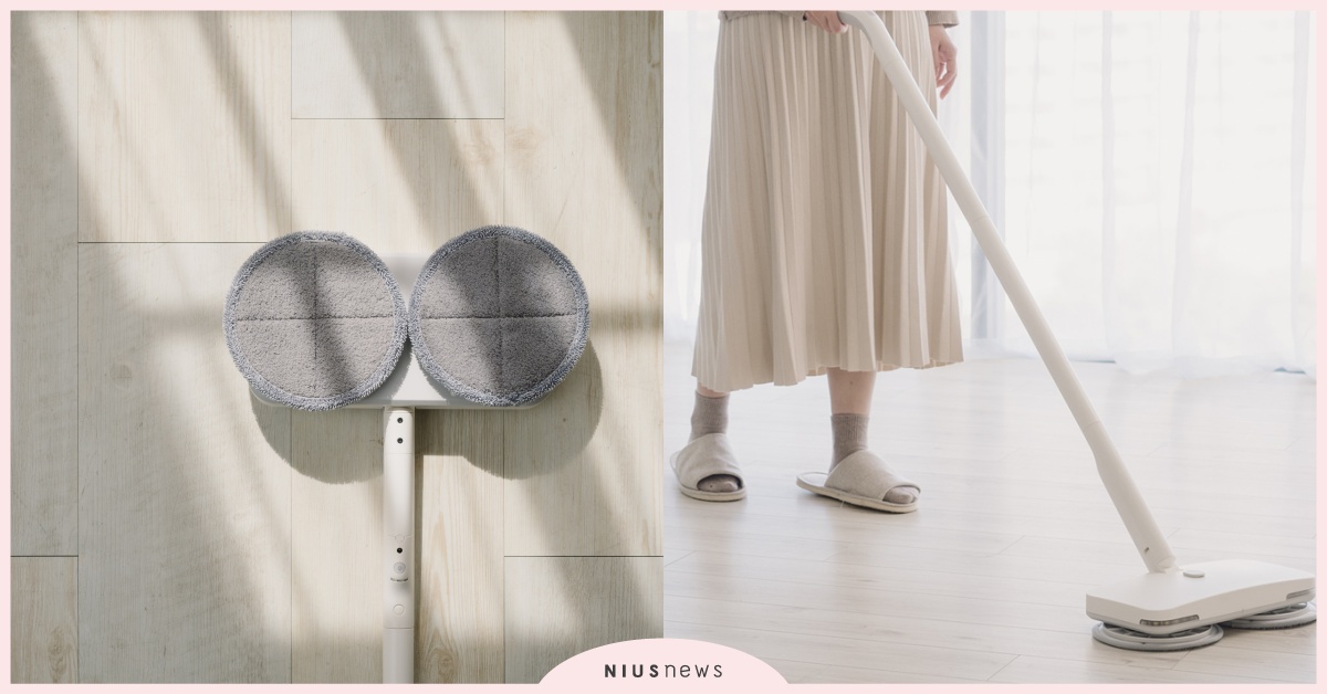 日本極簡設計家電品牌±0首款無線電動拖把上市！ 日本、±0、無線、電動、拖把