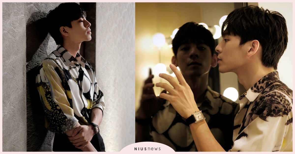 男星林柏宏身穿Berluti 2021夏季系列出席記者會，紳士雅痞一次包辦 Berluti、林柏宏、襯衫、小牛皮編織、clothes