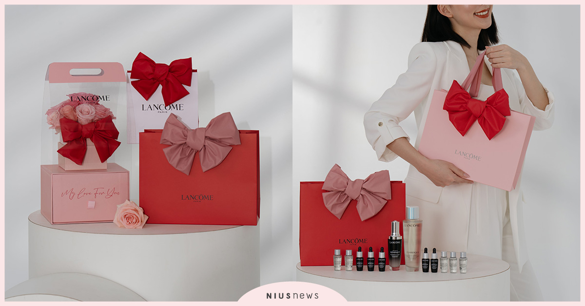 幸福蝴蝶結結情說愛你！母親節最甜蜜獻禮，蘭蔻幸福蝴蝶結包裝服務 蝴蝶結、母親節、蘭蔻