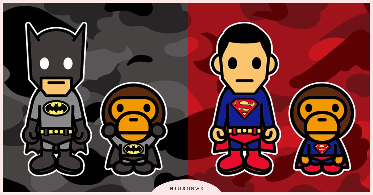 《BABY MILO(R) × DC 聯乘系列》6月19日正式登場！ DC、Bape、蝙蝠俠、超人、潮流服飾