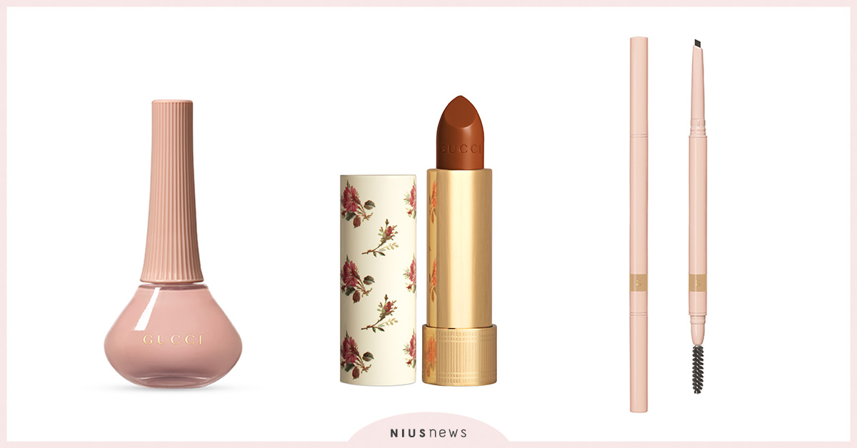 GUCCI隆重呈獻全新異彩琉光指甲油、自由寫意防水眉筆和薄紗唇膏魅力新色 GUCCI、琉光指甲油、防水眉筆、薄紗唇膏