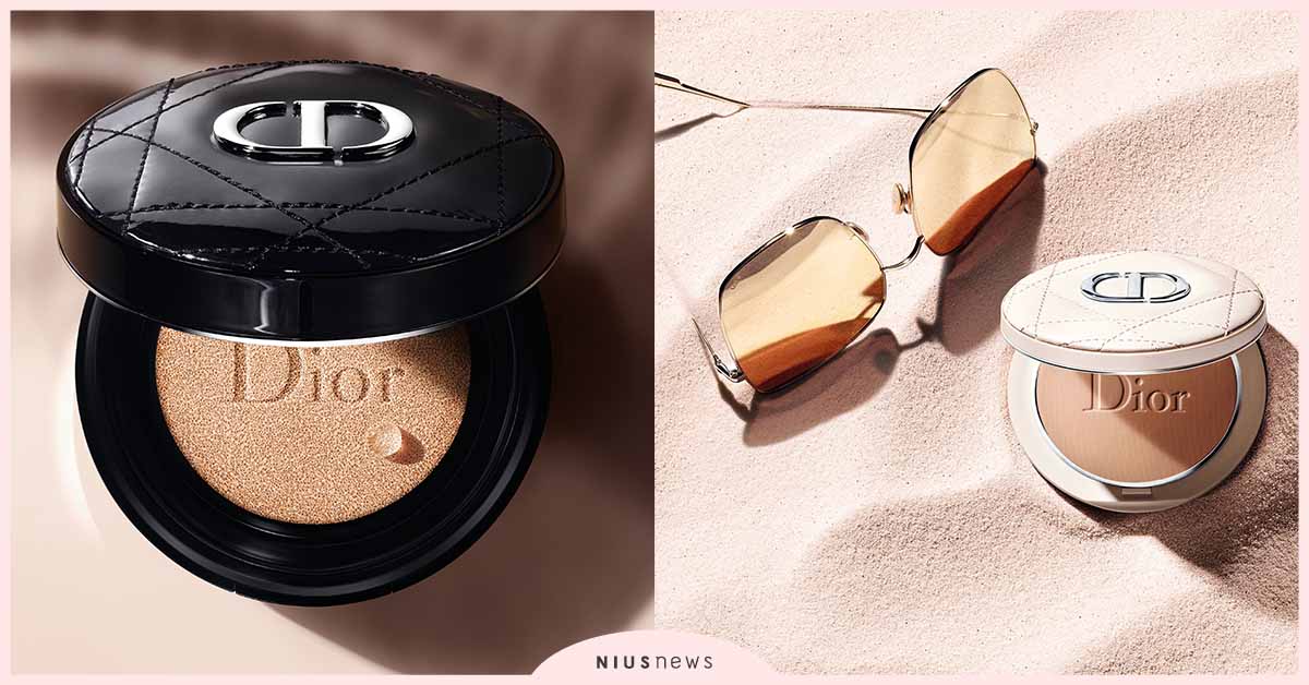 DIOR奶茶色漆皮外盒「超完美水潤光氣墊粉餅」全天候鎖水鎖妝與史上最美打亮！ DIOR、氣墊粉餅、打亮