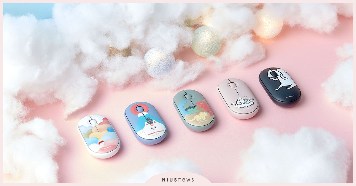 Logitech X 毛毛蟲文創打造「白日，夢工廠」、全新20款上蓋「好夢」亮相 鵝卵石滑鼠、Logitech、羅技