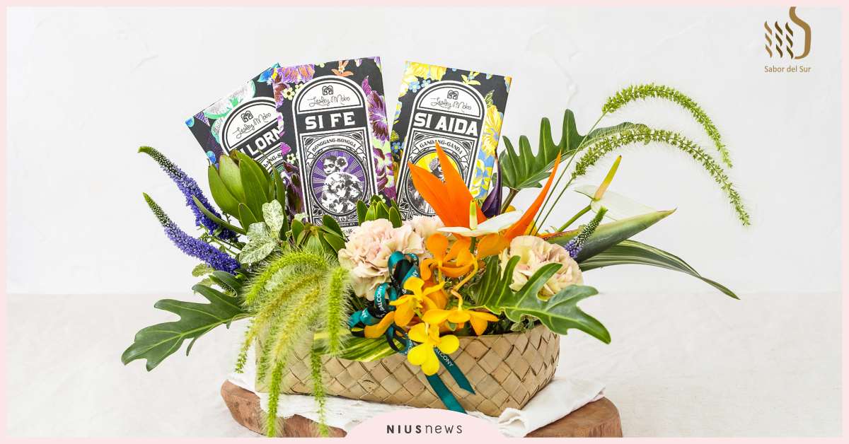 Auro Chocolate與花藝精品禮盒攜手合作，推出「A Romance Set in Paradise」，限量99組 巧克力、花藝、巧克力禮盒