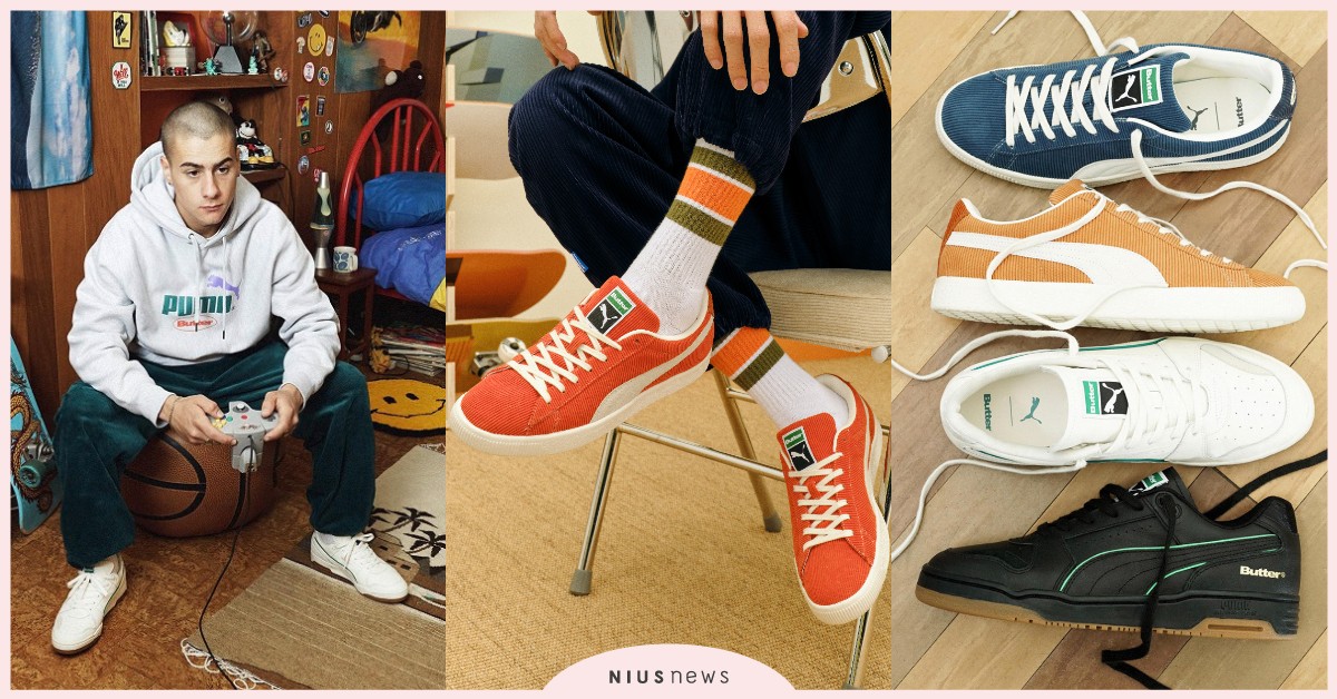 PUMA x BUTTER GOODS聯名系列重塑90年代！復古燈芯絨、多色拼接 puma、復古、90年代