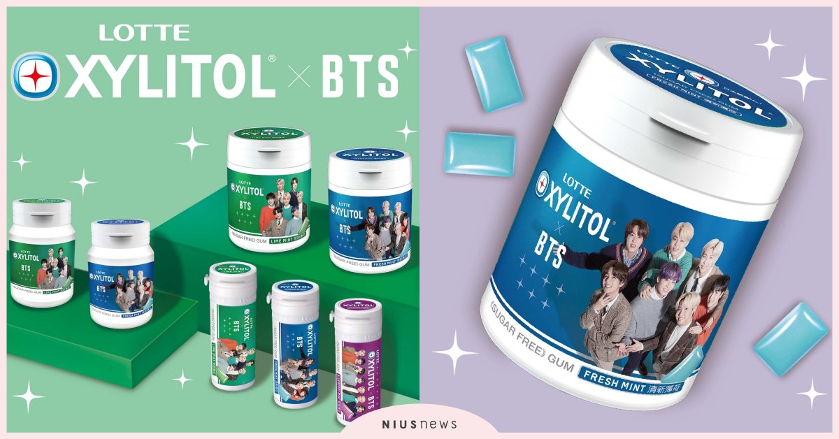用笑顏療癒世界！日本最熱銷口香糖XYLITOL X BTS聯名款限量上市 口香糖、BTS、聯名款、XYLITOL