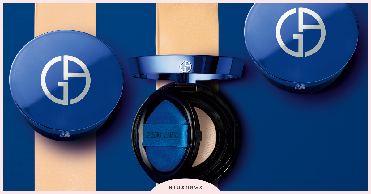 Giorgio Armani高訂晶鑽藍限定全能氣墊水粉霜，打造高級水霧光 Giorgio Armani、水粉霜、氣墊