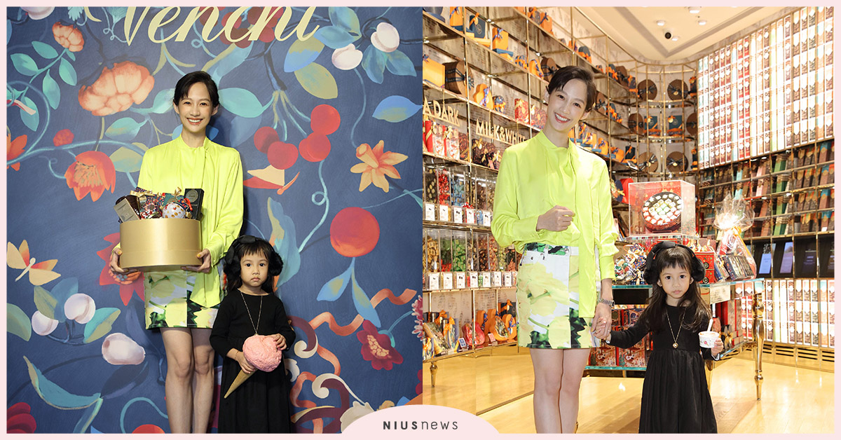 歡慶Venchi來台滿週年，簡嫚書偕女兒雲大共度溫馨耶誕 Venchi、義大利、巧克力品牌、簡嫚書