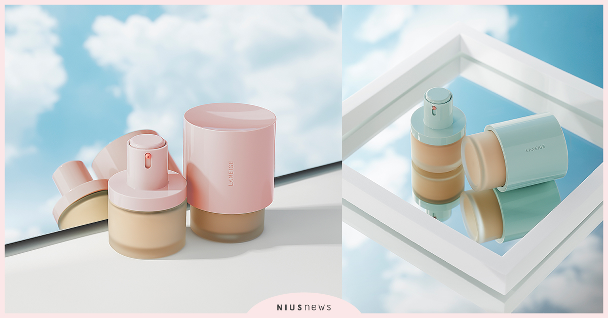 NEO底妝家族最萌生力軍，蘭芝小綠蓋小粉圓全新上市 NEO、LANEIGE、韓系濾鏡粉底、持妝小綠蓋、光透小粉圓