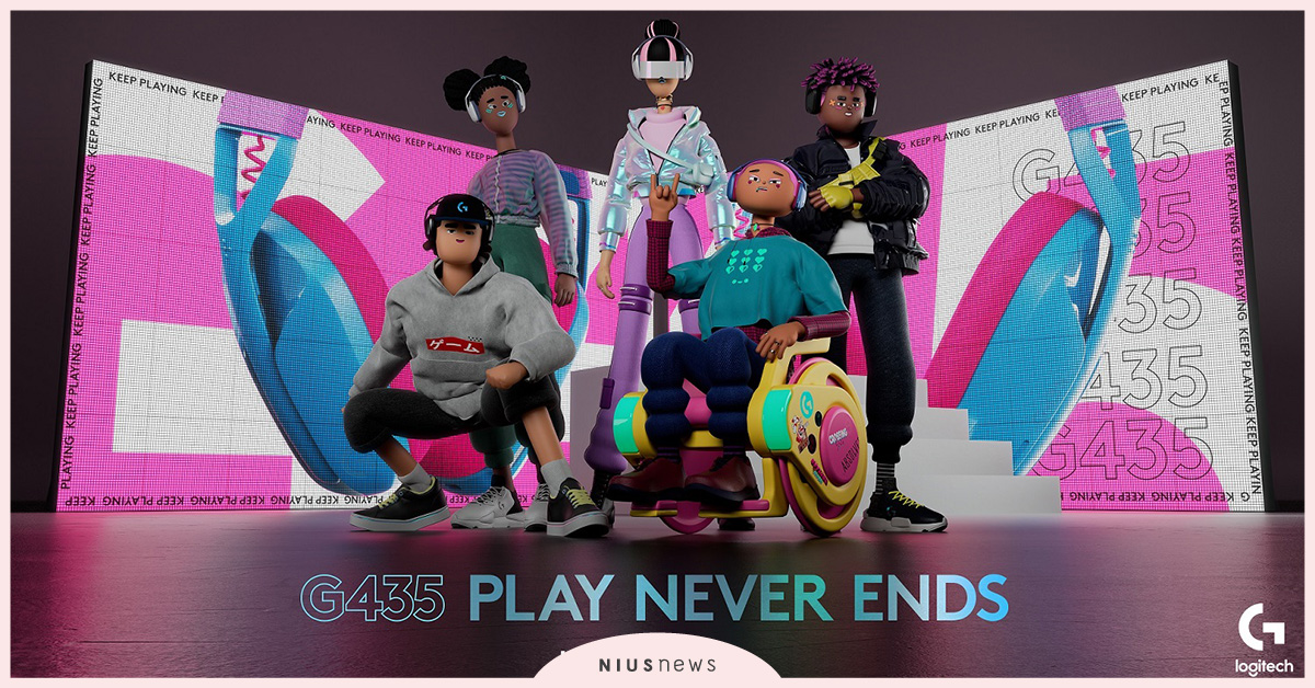 Logitech G最輕雙模無線藍牙耳機G435輕盈潮翻登場，暢玩享樂不受限！ Logitech、無線藍牙耳機、G435