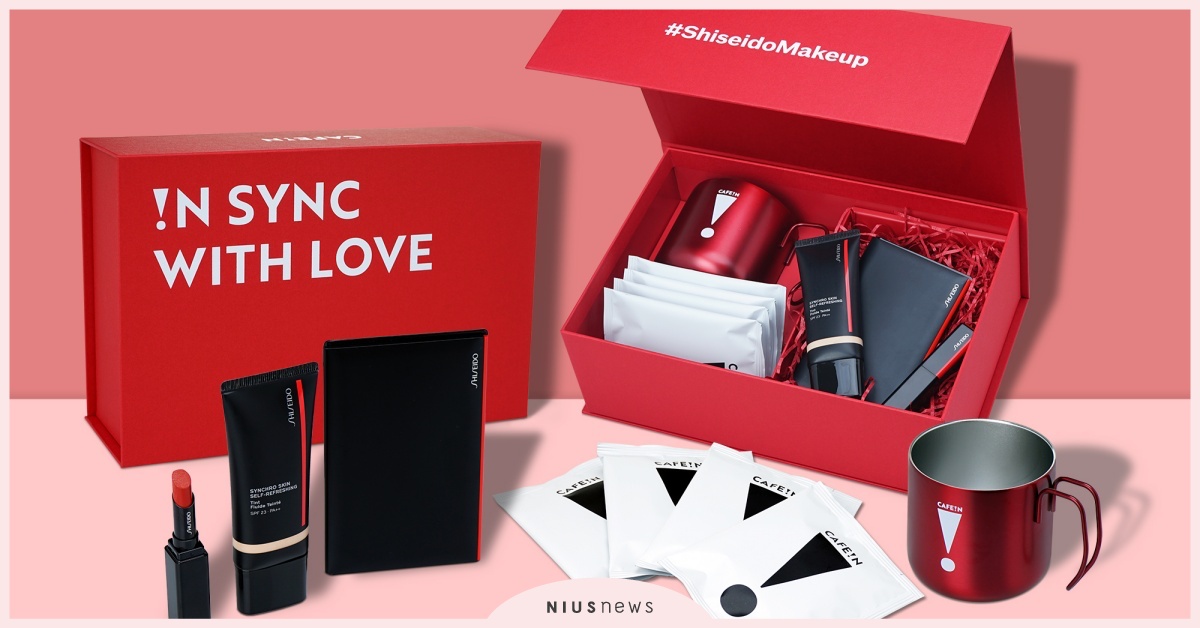 資生堂聯名CAFE!N，情人節「戀愛禮盒」底妝、咖啡一起帶回家！ 資生堂、底妝、保養、咖啡、禮盒、粉底、情人節、保濕