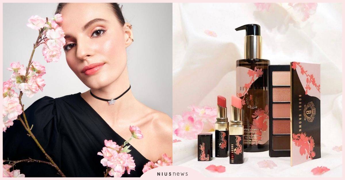 初春最撩！純欲系櫻花裸妝，Bobbi Brown「春櫻綻放系列」浪漫登場 Bobbi Brown、芭比波朗、彩妝、晶鑽桂馥潤色護唇膏、春櫻綻放5色眼彩盤