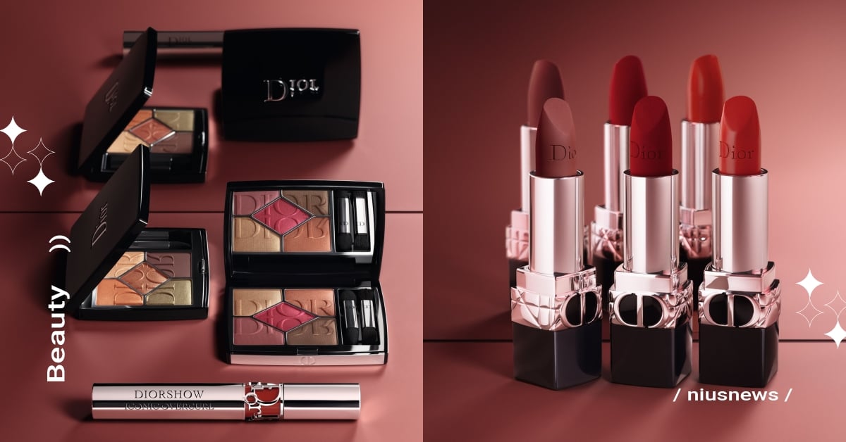 2022全新《迪奧秋季限量彩妝 緋紅秋色》，神秘百變心醉神迷！ 迪奧、dior、眼影、睫毛膏、唇膏、指甲油、指甲滋養霜、彩妝、美妝