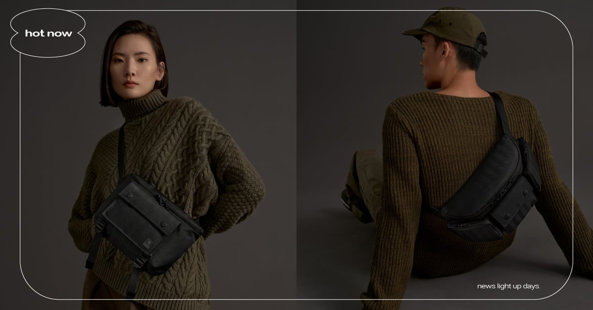 城市潮人必收單品！PORTER INTERNATIONAL推出「NEW MELODY系列」，時髦低調「椰褐色」豐富初秋旅行！ PORTER INTERNATIONAL、NEW MELODY系列、低調奢華機能腰包、低調奢華雙調整織帶斜肩包、椰褐色