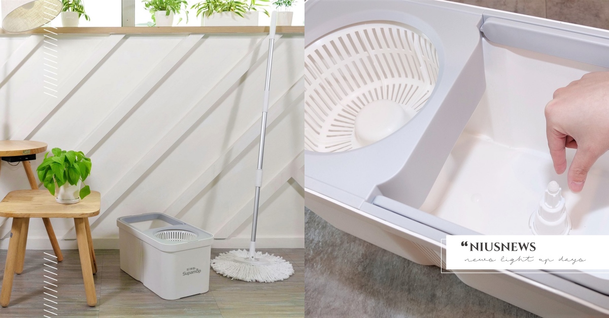 好神新作！「省力雙渦輪旋轉拖把｣強到飛上天！ 專利3D洗滌柱雙驅動力比擬洗衣機，洗淨不藏汙，速淨省力清潔UP 好神拖