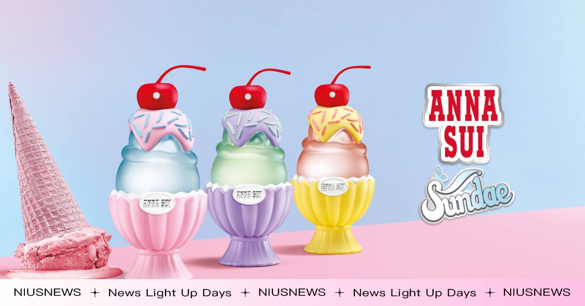 ANNA SUI 夢幻再創新高度！人間冰淇淋香氣混搭最火Y2K風潮，全球首款「果漾聖代淡香水」系列繽紛上市 