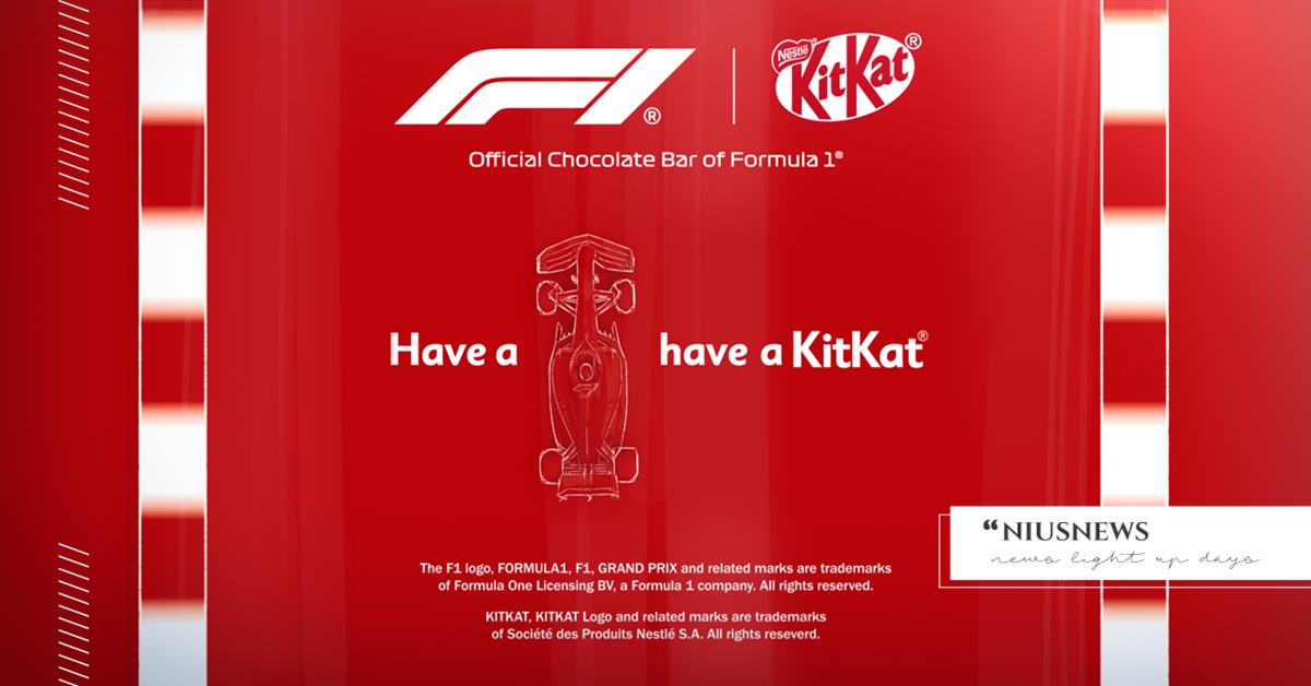 雀巢宣布全新的全球品牌合作 KitKat® 成為一級方程式賽車 (Formula 1®) 的官方巧克力 雀巢、KitKat®、Formula 1®、一級方程式賽車、官方巧克力