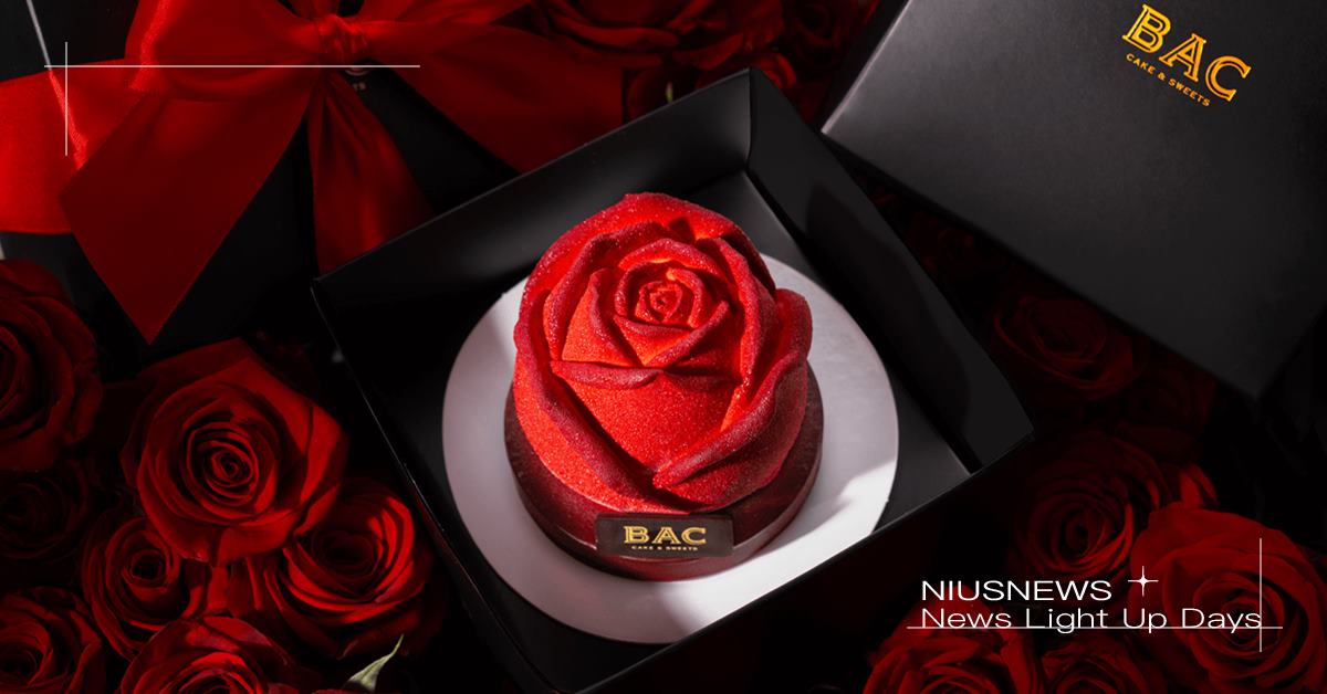 美到像Ai生成！BAC「法式手工玫瑰蛋糕」比真花更夢幻！ 三種法式技法打造最上鏡情人節蛋糕，預購加贈「玫瑰晶透燈罩」 BAC、法式手工玫瑰蛋糕、玫瑰晶透燈罩、情人節蛋糕