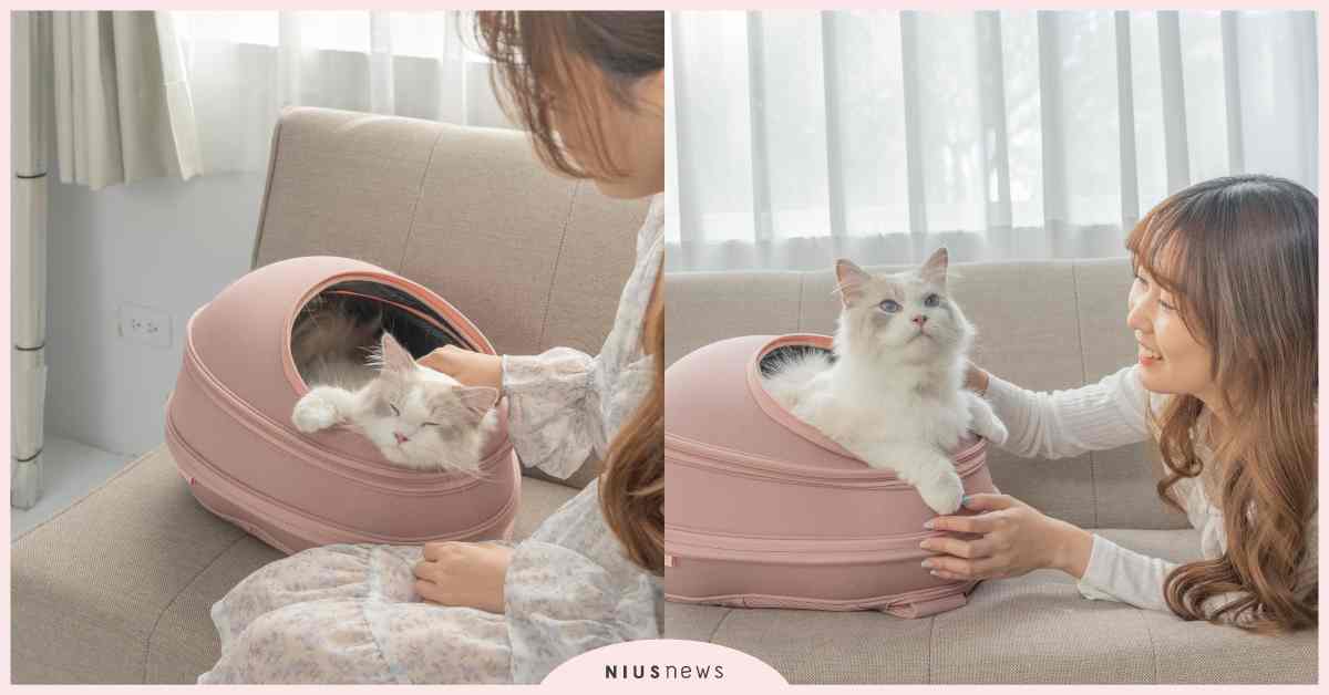 優雅系貓奴必收！超凝小姐 × 小宅生活聯名寵物外出包「玫瑰淡粉小宅包」迎春夏旅行季！ 