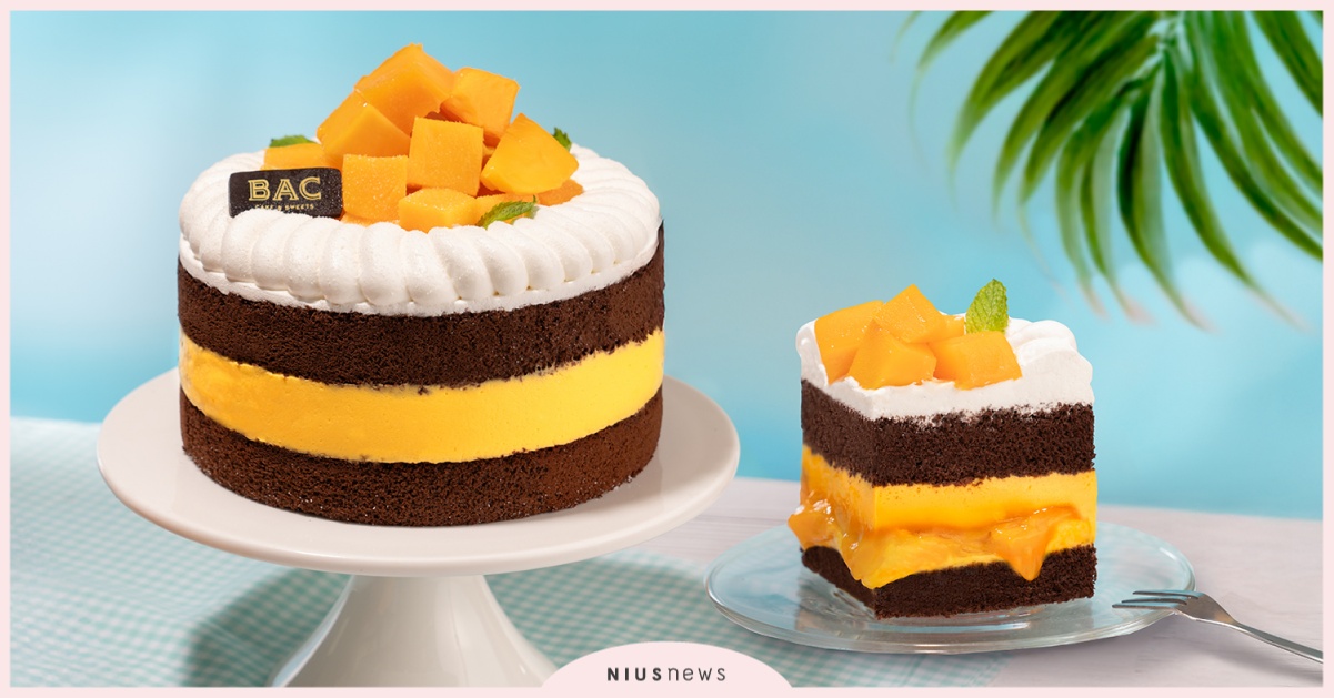 芒果歉收也不怕！BAC「夏日爆芒果餡蛋糕」逆勢上市！ 鮮切當季芒果、爆餡鮮果流心、果香甘納許夾餡，一口豐收三種芒果美味 芒果季、夏日水果、水果蛋糕、芒果蛋糕、BAC