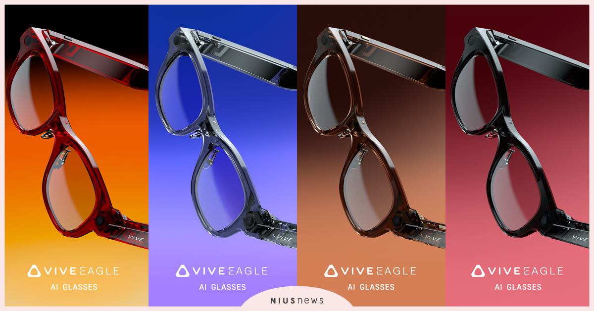 HTC 發表旗下首款AI 眼鏡 VIVE Eagle 台灣製造全球首發　結合多元 AI 功能與精品設計 開啟科技時尚新體驗 攜手台灣大哥大、2020EYEhaus 拓展智慧穿戴市場版圖 HTC、AI眼鏡、VIVE Eagle、AI功能、科技時尚
