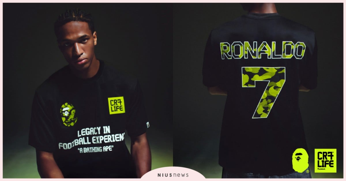 綠茵傳奇，無畏旅程 BAPE® 攜手 CR7® LIFE 共譜街頭時尚新篇章 BAPE®、 CR7® LIFE、CRISTIANO RONALDO、C 羅、短袖球衣、球衣、短T