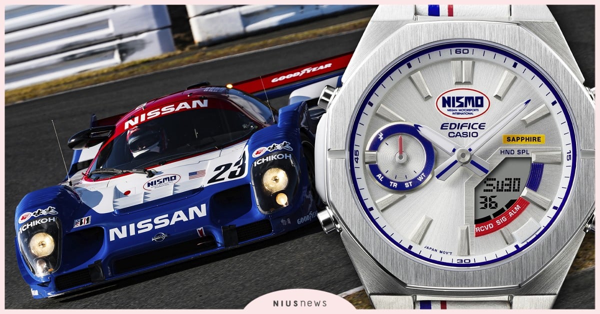 CASIO EDIFICE × NISMO 聯名腕錶帥氣登場！經典紅藍白配色重現賽道熱血 CASIO、CASIO EDIFICE、Nissan、NISMO、腕錶