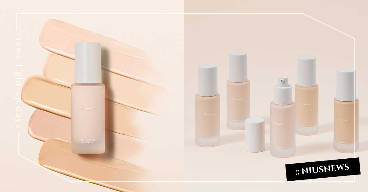 heme推出全新輕透光感粉底液，一抹綻放原生光透肌 