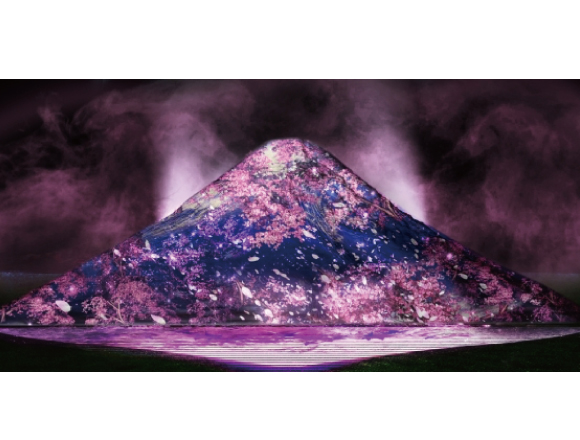 六本木・東京Midtown出現富士山! 六本木、東京、富士山