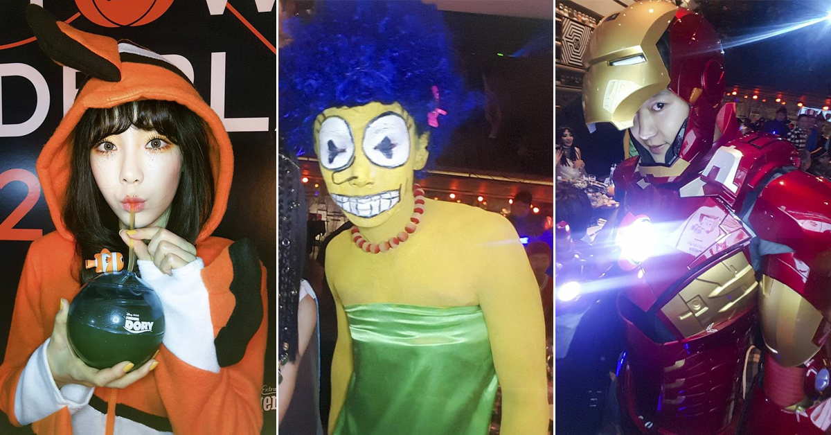 還記得去年萬聖節的辛普森Key和鋼鐵人燦烈嗎？回顧一下去年的SM萬聖節派對，也期待一下今年的大贏家會是誰！ Key、燦烈、太妍、萬聖節、派對