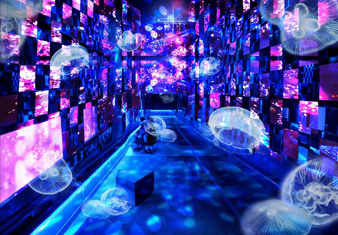 水族館中的銀河探險！墨田水族館「Fairy tale in Aquarium」展覽夢幻展開 水族館，墨田水族館，展覽，清川麻美，銀河鐵道之夜，宮澤賢治，夢幻，水母，刺繡